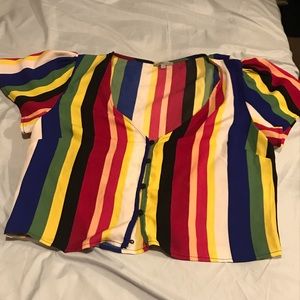 I am selling a colorful top.